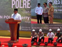 Bupati dan Wakil Bupati Pelalawan Hadiri Ground Breaking Pembangunan Lapangan Tembak Polres Pelalawan