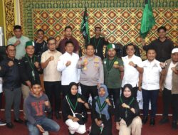 Aksi Unkuk Rasa oleh Himpuman Mahasiswa Islam (HMI) Di DPRD Pelalawan Berlangsung Damai