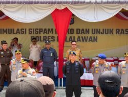 Wabup Hadiri Penilaian Simulasi Sispam Mako dan Sispam Unras Polres Pelalawan