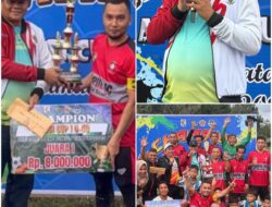 Final Berlumpur Penuh Gengsi, Disaksikan Anggota DPD RI : Gapul FC Juara APDESI Cup U-40 Kecamatan Bunut