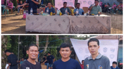 Ketua APDESI Bunut Buka Turnamen Mini Soccer Betung Family Cup II U-12 dan U-14 di Desa Merbau