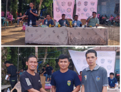 Ketua APDESI Bunut Buka Turnamen Mini Soccer Betung Family Cup II U-12 dan U-14 di Desa Merbau