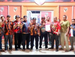 MPC Pemuda Pancasila Pelalawan Serahkan SK Pengurus Baru Koti Mahatidana