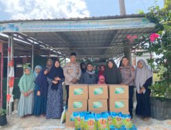 Polres Pelalawan Salurkan Bantuan Sembako ke Pondok Tahfiz Al-Qur’an An-Nur