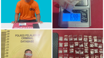 Tersangka Narkoba Ditangkap di Pangkalan Kuras, Pelalawan