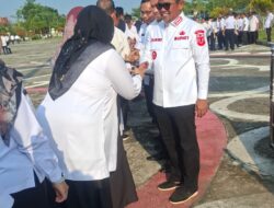 Bupati Pelalawan Pimpin Apel Perdana dan Halal Bihalal Bersama ASN