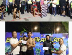 Meriah Balap Lari 100 M Green Policing, Polres Pelalawam Wujudkan Kamtibmas Aman dan Nyaman