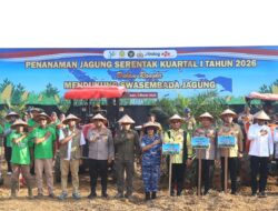 Kapolda Riau melaksanaan Tanam Jagung Serentak 40 ha Via zoom dengan Kapolri