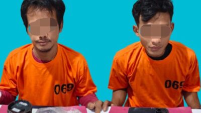 Satresnarkoba Polres Pelalawan Ciduk 2 Orang Bawa Ganja